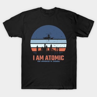 The eminence in shadow Cid Kagenou - The eminence in shadow anime characters fandom - Cid unleash his power in episode 5 I am ATOMIC - The eminence in shadow distressed vintage sunset T-Shirt